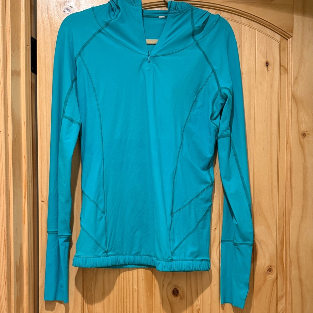 lululemon athletica Turquoise Hoodie Sweatshirt